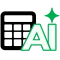 Calculator and ‘AI’ lettering